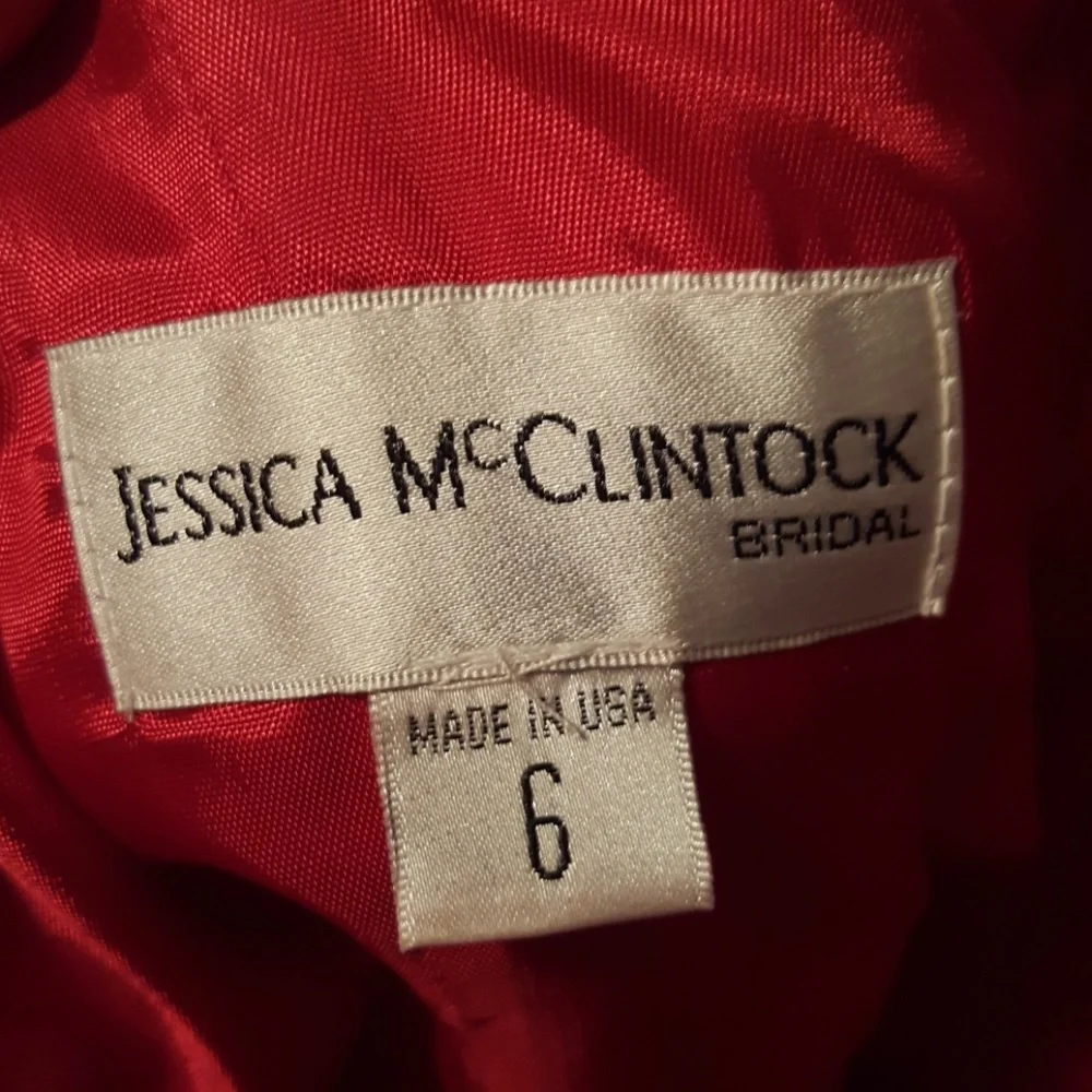 Jessica McClintock Red Dress - Picture 4 of 6